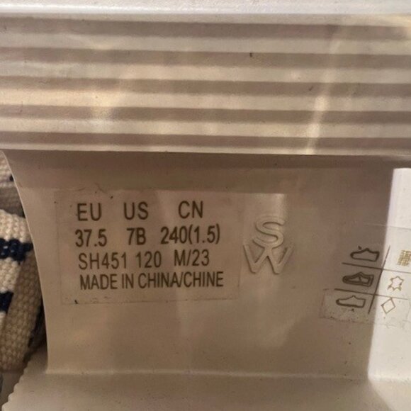 Stuart Weitzman Striped Sofia Nolita Sandal - Size 7 - Picture 8 of 9